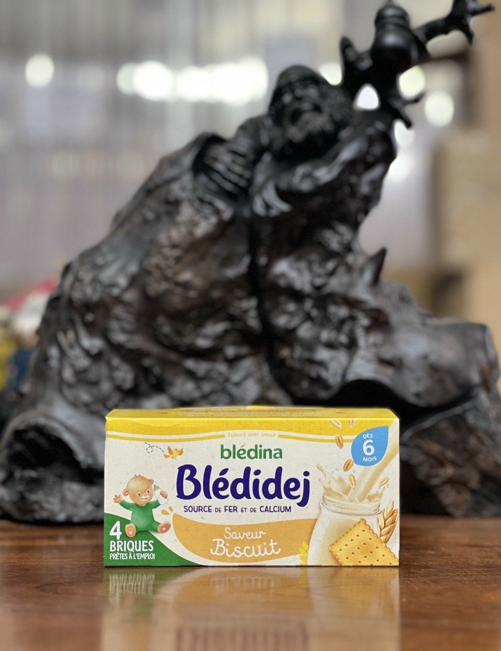 Thùng 3 lốc 12 hộp 250ml Sữa nước Bledina Bledidej ( từ 6 tháng) hương VỊ bánh BÍCH QUY (Biscuit)