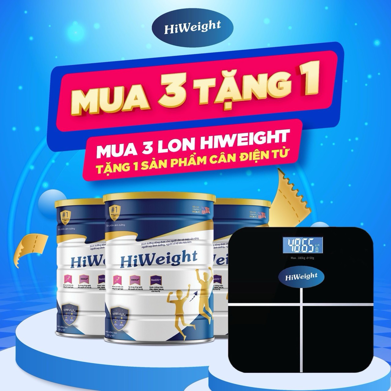 Sữa Tăng Cân HiWeight 650G